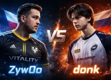 ZywOo vs donk в CS2 сравнение формы и результатов