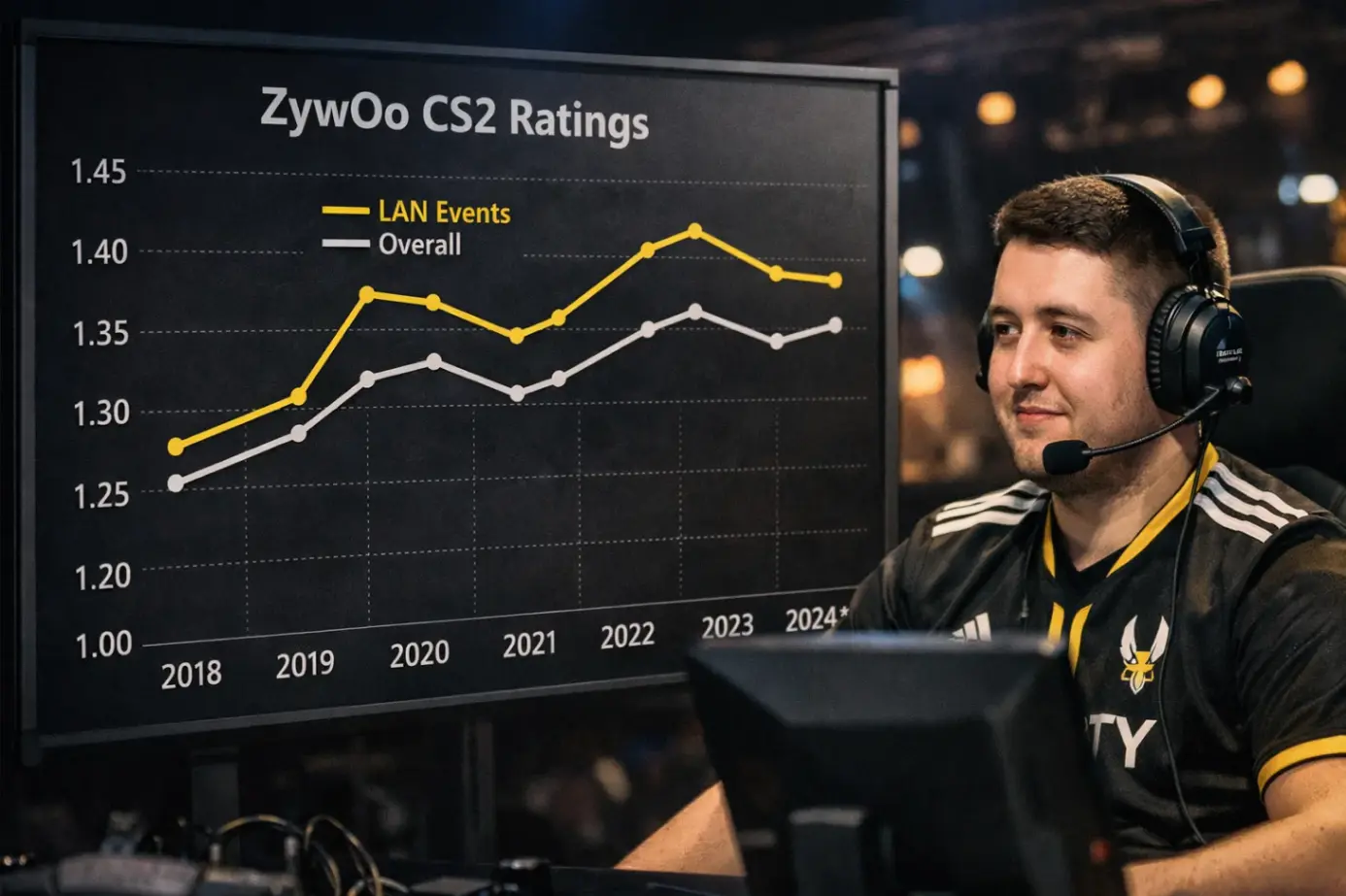 Рейтинг ZywOo против топ-команд: почему на крупных турнирах цифры меняются