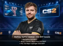 Все MVP ZywOo в CS2 и на каких турнирах он побеждал